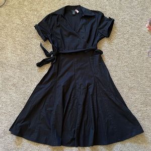 Sandro Black wrap dress